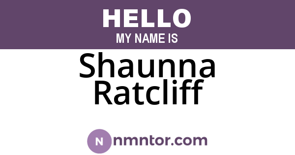 Shaunna Ratcliff