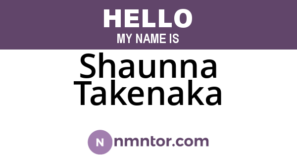 Shaunna Takenaka