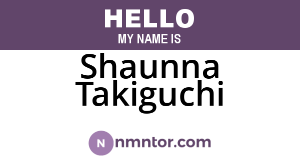 Shaunna Takiguchi