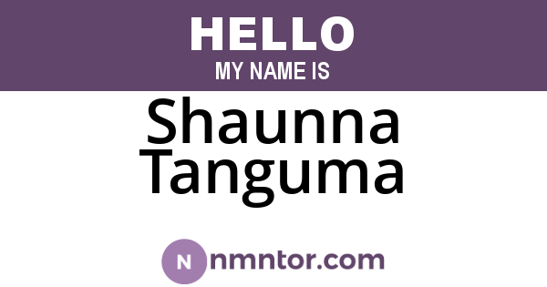 Shaunna Tanguma