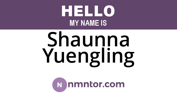 Shaunna Yuengling