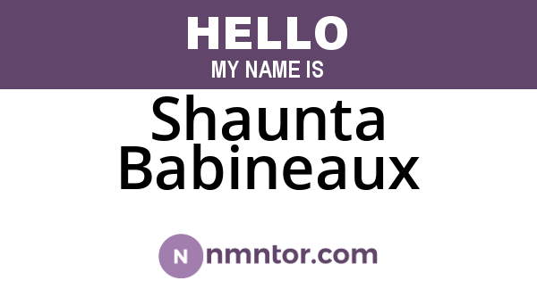 Shaunta Babineaux