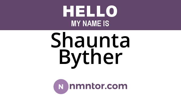 Shaunta Byther