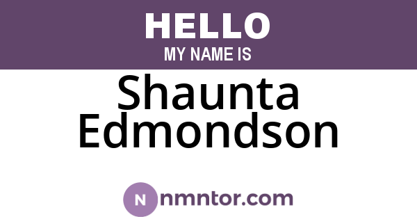 Shaunta Edmondson