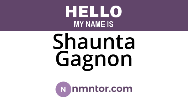 Shaunta Gagnon