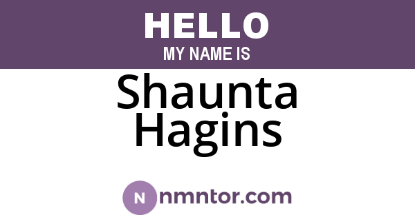 Shaunta Hagins