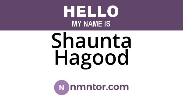 Shaunta Hagood