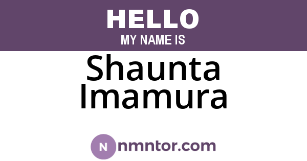 Shaunta Imamura