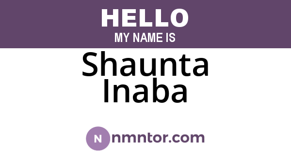 Shaunta Inaba