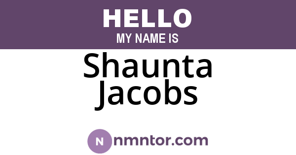 Shaunta Jacobs