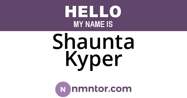 Shaunta Kyper