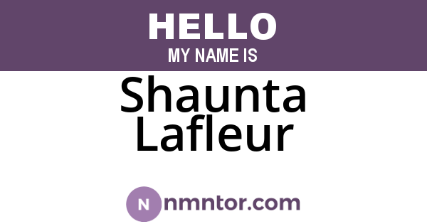 Shaunta Lafleur