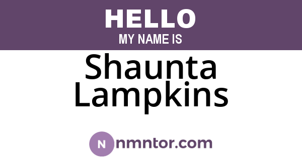 Shaunta Lampkins