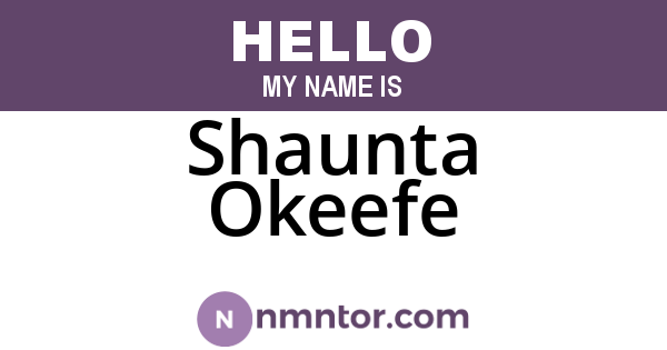 Shaunta Okeefe