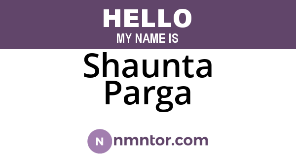 Shaunta Parga