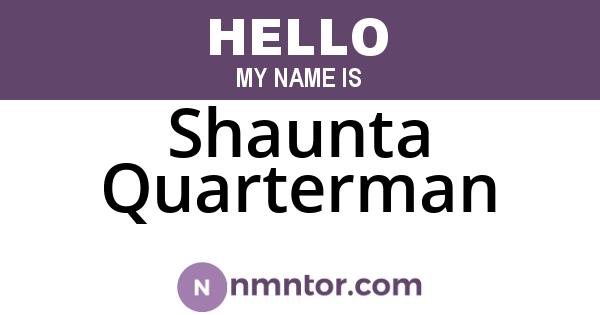 Shaunta Quarterman
