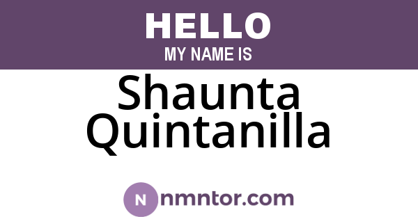 Shaunta Quintanilla