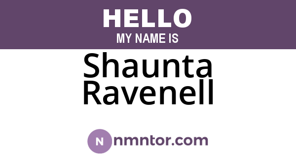 Shaunta Ravenell