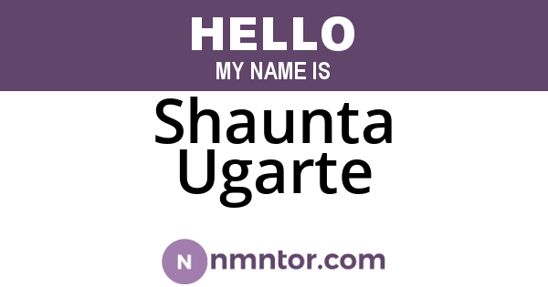 Shaunta Ugarte