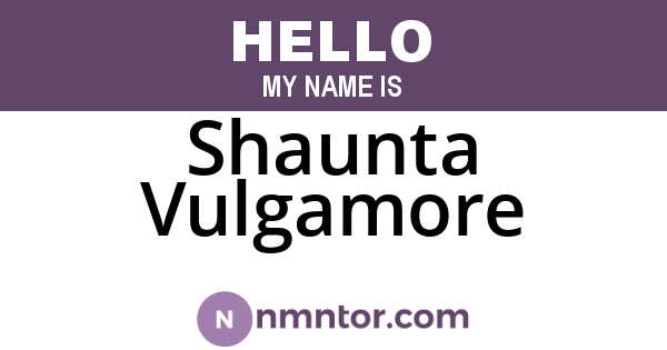 Shaunta Vulgamore