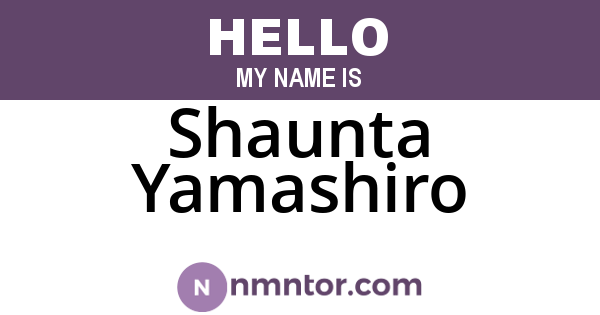 Shaunta Yamashiro