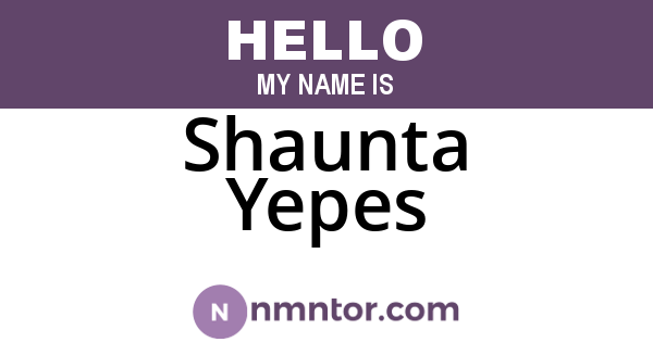 Shaunta Yepes
