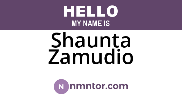 Shaunta Zamudio
