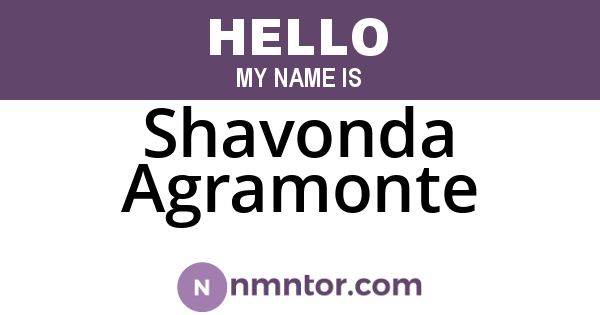 Shavonda Agramonte
