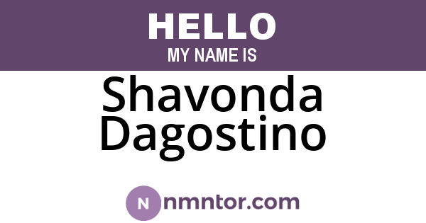 Shavonda Dagostino