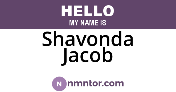 Shavonda Jacob