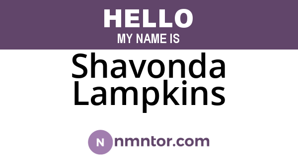 Shavonda Lampkins