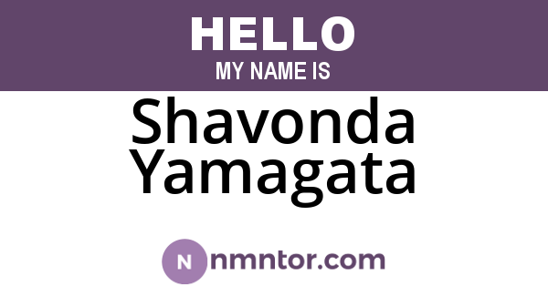 Shavonda Yamagata