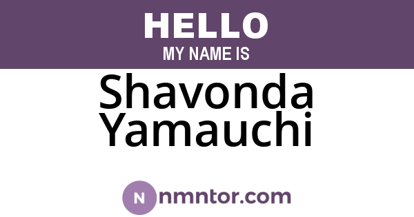 Shavonda Yamauchi