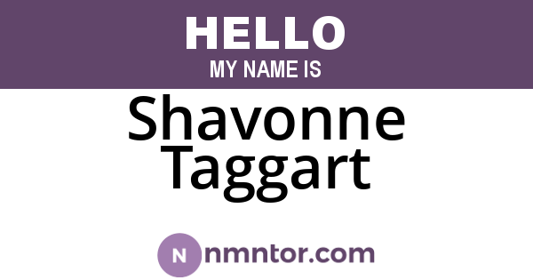 Shavonne Taggart