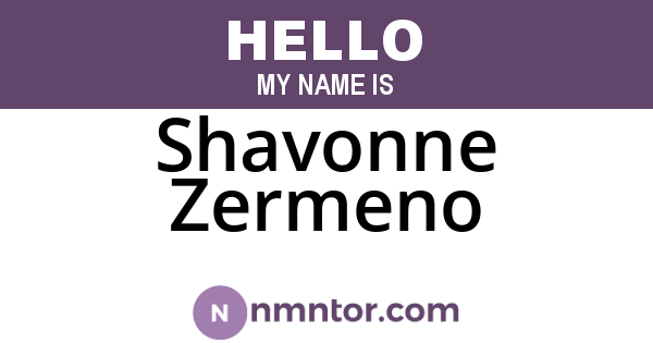Shavonne Zermeno