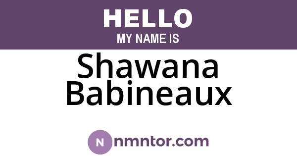 Shawana Babineaux