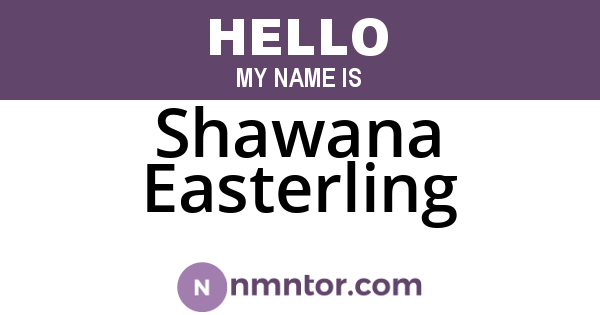 Shawana Easterling