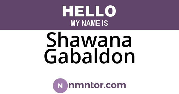 Shawana Gabaldon
