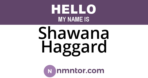 Shawana Haggard