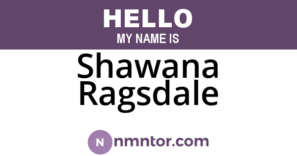 Shawana Ragsdale