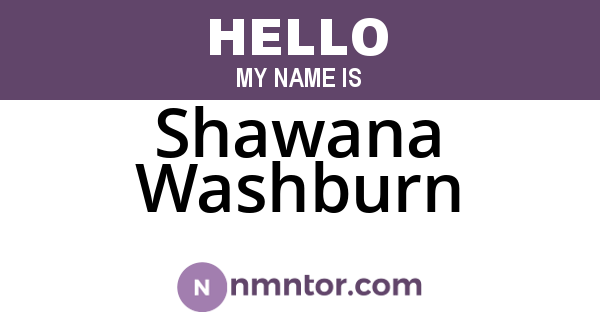 Shawana Washburn
