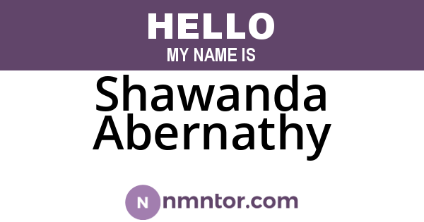 Shawanda Abernathy