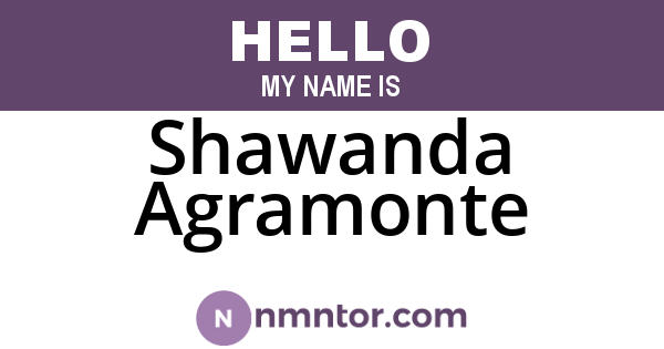 Shawanda Agramonte