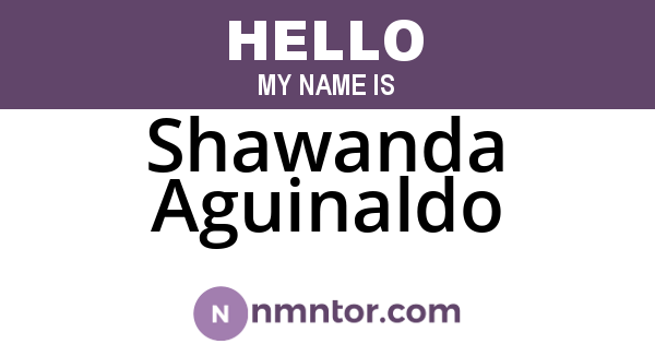 Shawanda Aguinaldo