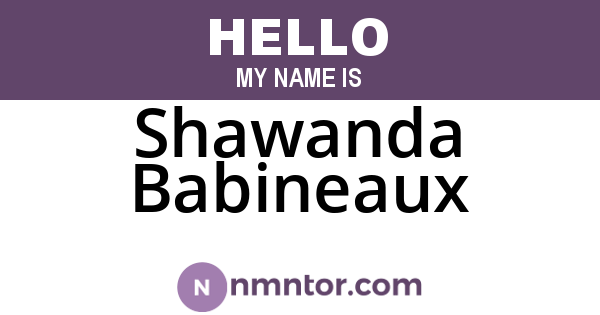 Shawanda Babineaux