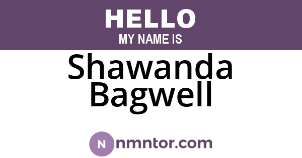 Shawanda Bagwell