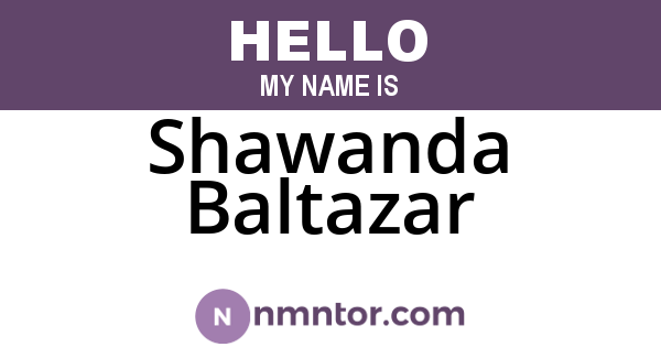 Shawanda Baltazar