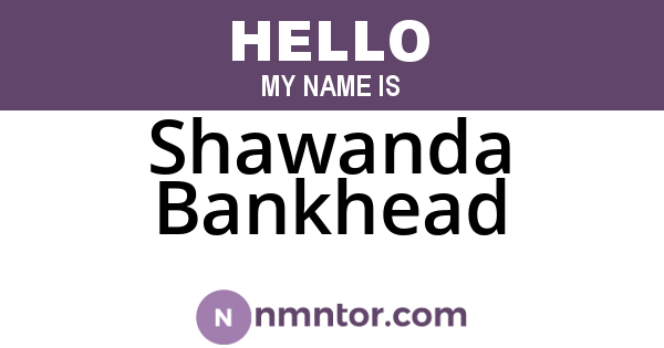 Shawanda Bankhead