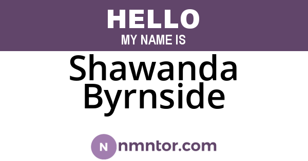 Shawanda Byrnside