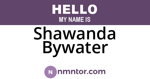 Shawanda Bywater